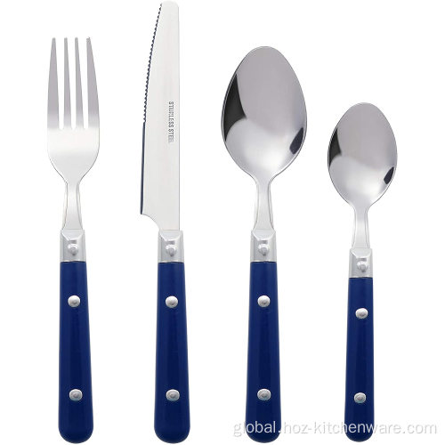 Stainless Steel Flatware 16-Piece Stainless Steel Flatware Silverware Cutlery Set Supplier